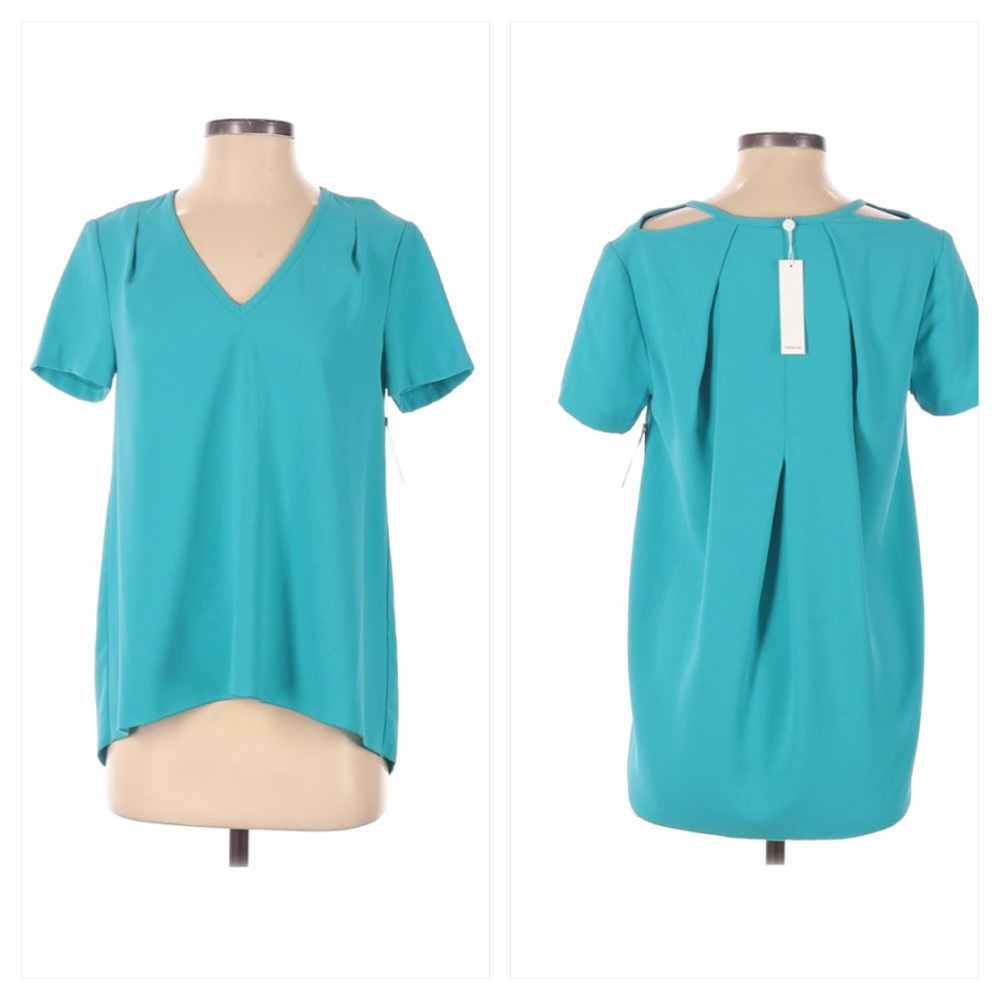 Trina Turk Small Blue Blouse